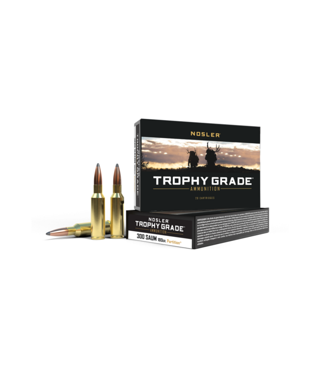 Nosler Partition Ammunition  300 Rem SAUM - 180gr Spitzer