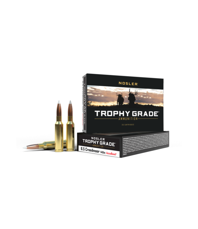 Nosler Trophy Grade Accubond Ammunition  6.5 Creedmoor - 140gr AB