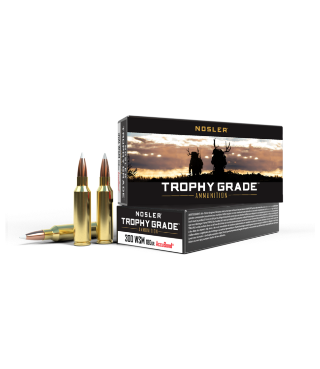 Nosler Trophy Grade Accubond Ammunition  300 WSM - 180gr AB