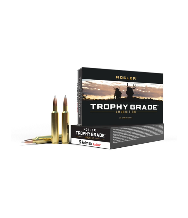 Nosler Trophy Grade Accubond Ammunition  27 Nosler - 150gr AB