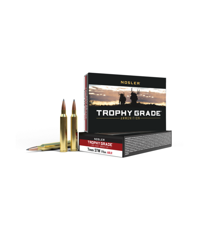 Nosler Trophy Grade Accubond LR Rifle Ammunition 7mm STW - 175gr ABLR