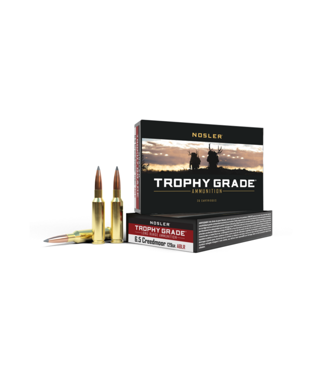 Nosler Trophy Grade Accubond LR Rifle Ammunition 6.5 Creedmoor - 129gr ABLR