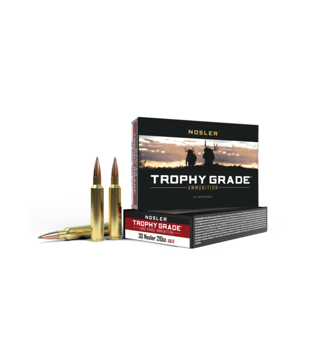 Nosler Trophy Grade Accubond LR Rifle Ammunition 30 Nosler - 210gr ABLR