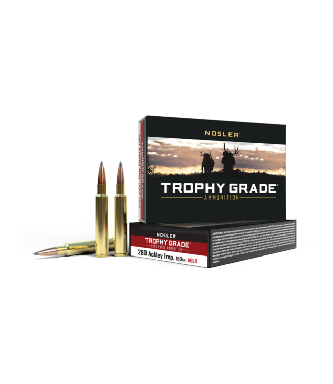 Nosler Trophy Grade Accubond LR Rifle Ammunition 280 AI - 150gr ABLR