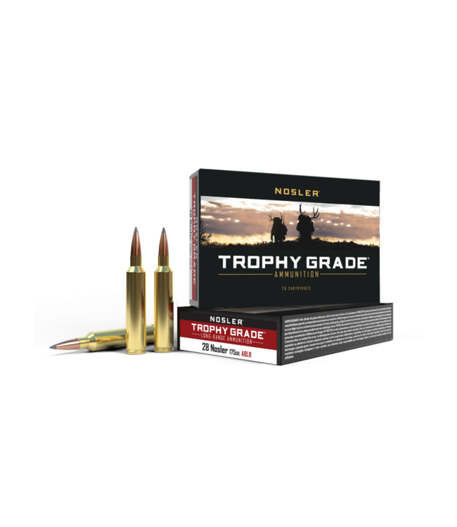 Nosler Trophy Grade Accubond LR Rifle Ammunition 28 Nosler - 175gr ABLR