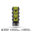Comp Muzzle Brake 4 Port 308"  5/8"-24  Black/Green
