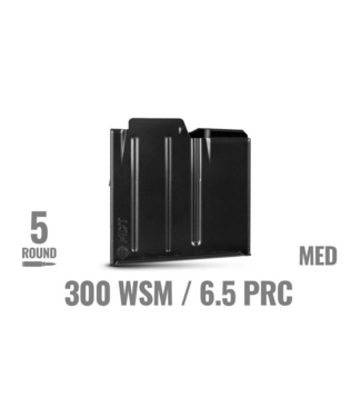 Magazine - Metal - MED - 300 WSM/6.5 PRC Magnum - 5 Round - BLK