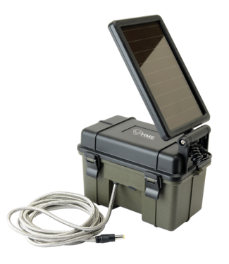 12V Battery Box with Solar Panel