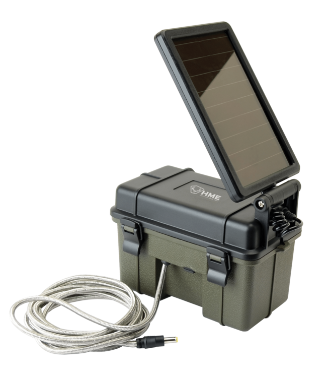 12V Battery Box with Solar Panel