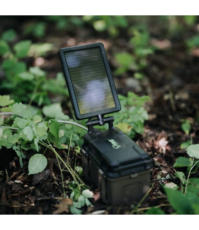 12V Battery Box with Solar Panel