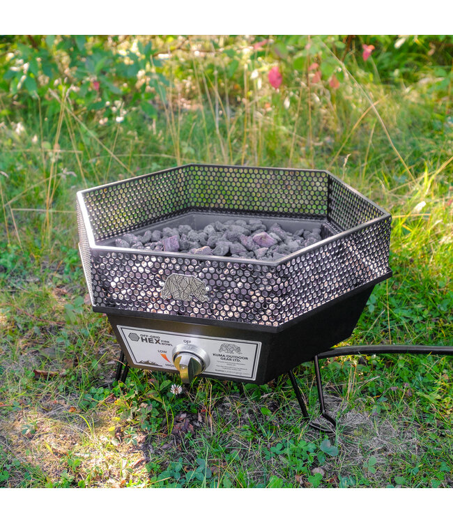 Off Grid Hex Fire Bowl  Collapsible w/Carry Bag