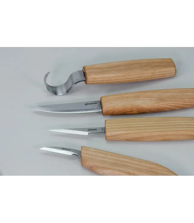 Beavercraft Set of 4 Knives in a Book Case
