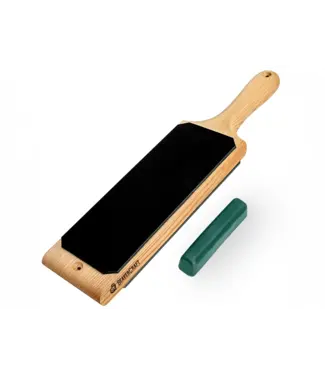 Beavercraft Dual Sided Leather Paddle Strop and Polishing Compound
