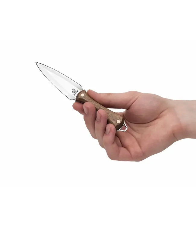 Beavercraft Neck Knife Dagger with Leather Sheath