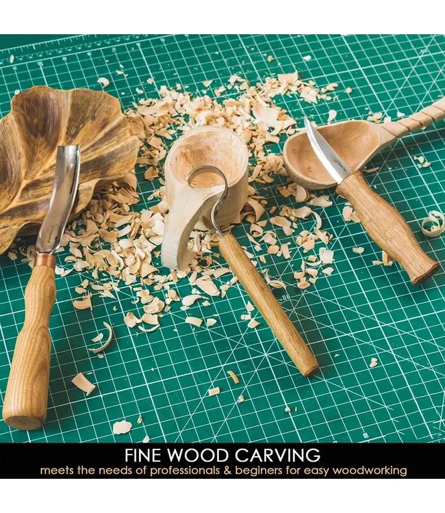 Beavercraft Spoon Carving Set with Gouge 3pc
