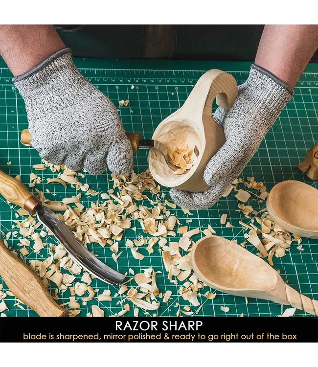 Beavercraft Spoon Carving Set with Gouge 3pc