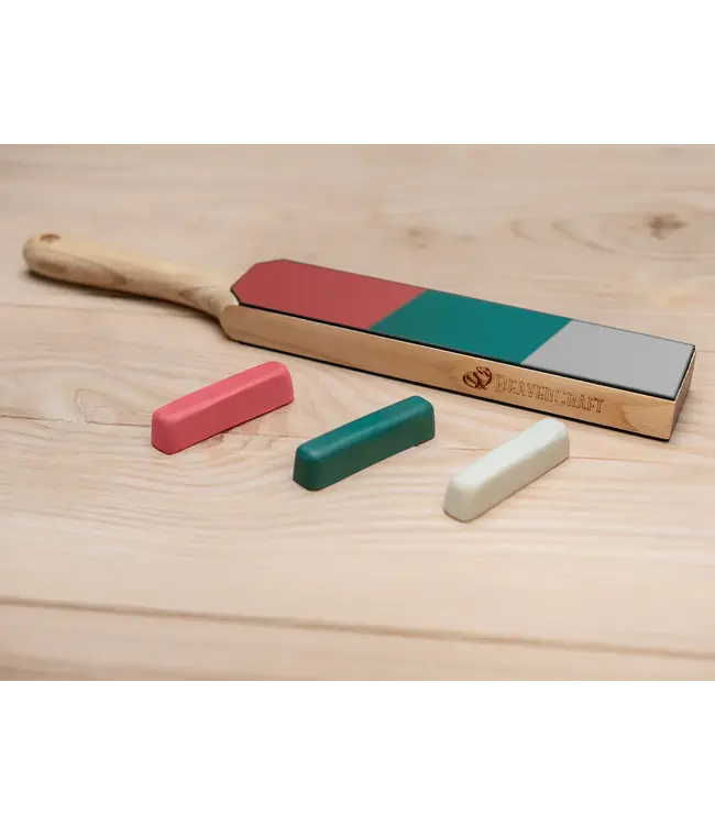 Beavercraft Set of 3 Polishing Compounds Red/White/Green