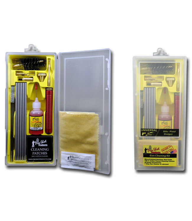 Pro-Shot Custom Cleaning Kit & Rod w/ Plastic Case .27 Cal & Up