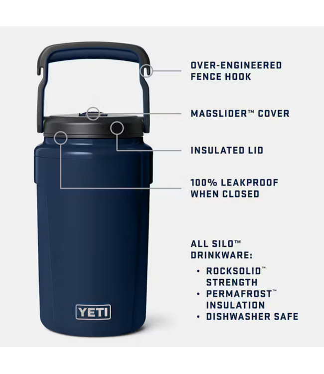 Yeti Silo Half Gal Jug w/magslider Straw Cap