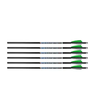 V Flight Pro Arrows 18in 6pk for Hybrid Crossbows