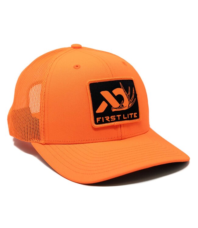 First Lite Whitetail Patch Trucker Hat Black