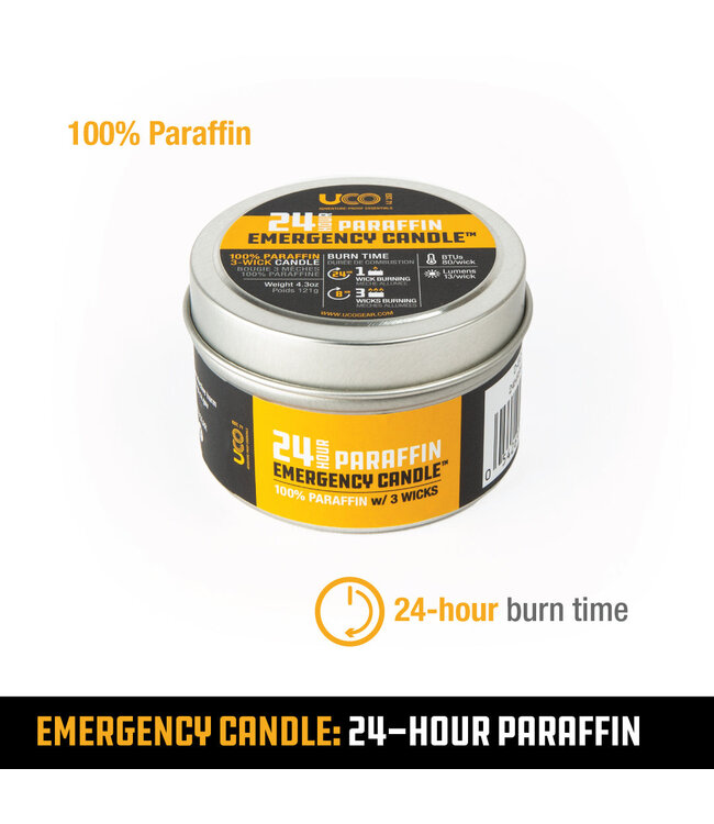UCO 24-Hour Paraffin Emergency Candle