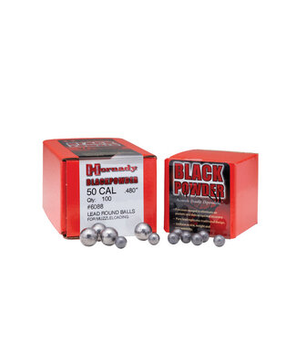 Hornady .50 Cal (.490) Lead Balls 100ct
