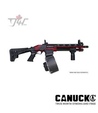 Canuck Canuck Shotgun Recon 3 Pump, Distressed Red, 12Ga, 3" 12"BBL, 2 Rd & 10 Rd Mags