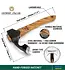 Beavercraft Compact Wood Carving Adze Ashwood Handle w/Sheath