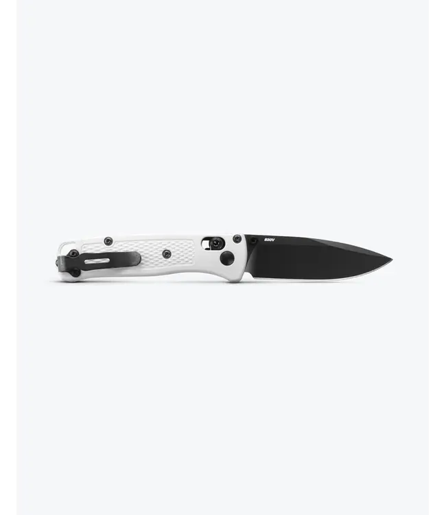 Benchmade Mini Bugout Folding Knife White Black Blade 2.82in