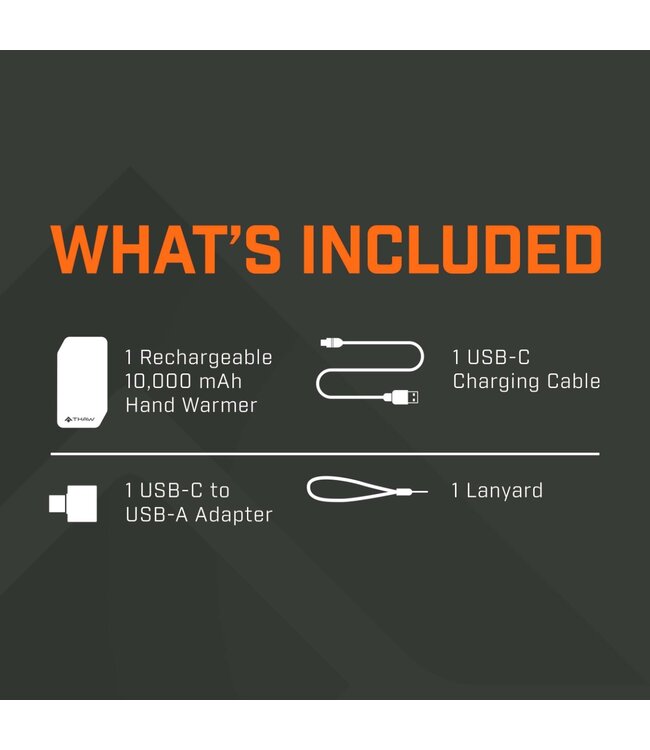 10K Rechargeable Hand Warmer w/Integrated Flashlight