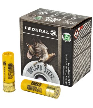 Ammo Upland Steel 20ga 2.75in  #6  3/4oz  25rd