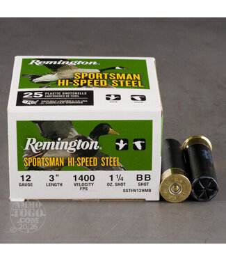 Remington Ammo Sportsman Hi Speed Steel 12ga 3in 1 1/4oz BB 25rd
