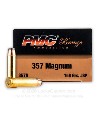 Pistol Ammo Bronze 357 Magnum 158gr JSP 50rd