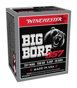 Winchester Ammo Big Bore 357 Mag 158gr SJHP 20rd