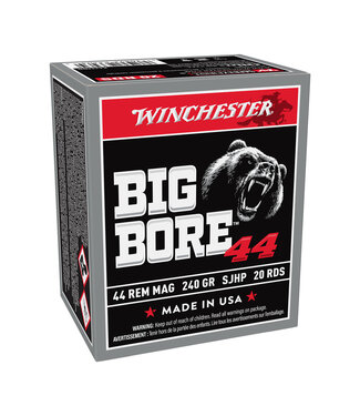 Winchester Ammo Big Bore 44 Rem Mag 240gr SJHP 20rd