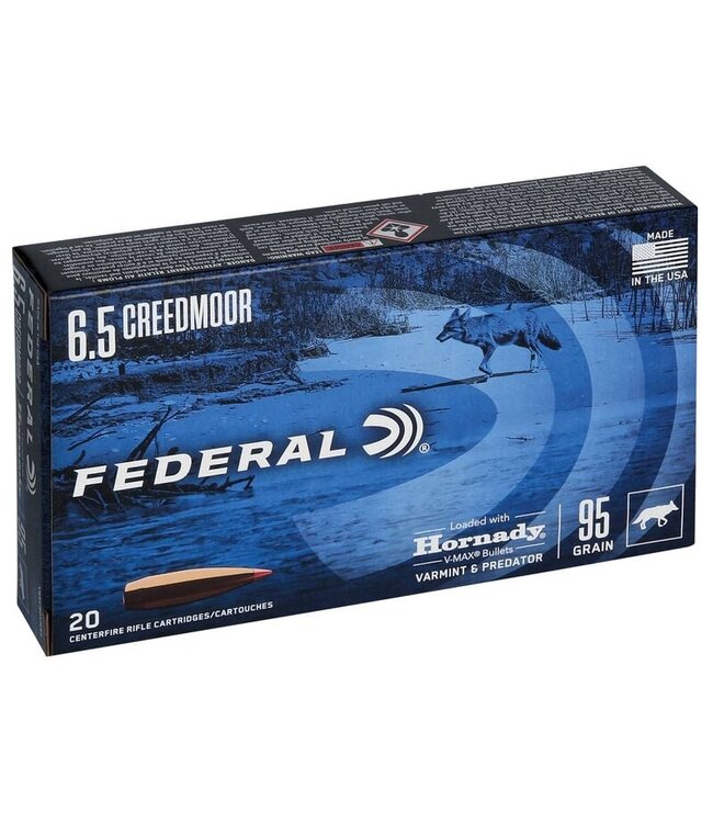 Ammo 6.5 Creedmoor 95gr Hornady V Max 20rd