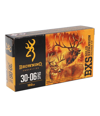 Browning CF Ammo 30-06 SPRG 180gr BXS Solid Expansion Polymer Tip 20rd