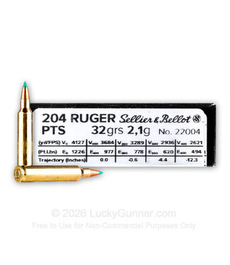 204 Ruger 32gr PTS