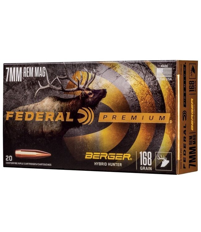 Premium Berger 7MM Rem Mag Hybrid Hunter 168gr
