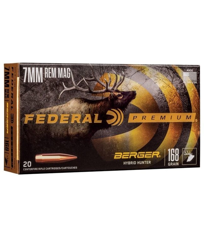 Premium Berger 7MM Rem Mag Hybrid Hunter 168gr