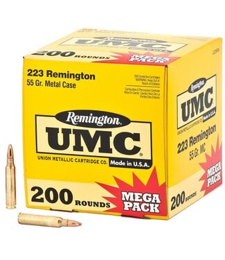 Remington Rem UMC 223 55gr FMJ 200 rd