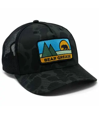 Meateater Bear Grease Camo Trucker Hat Sable/Black