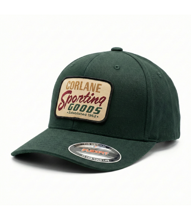 Corlane Branded Corlane Flexfit Hat Green/Vintage Logo Lg/Xlg  LTD Edition '26