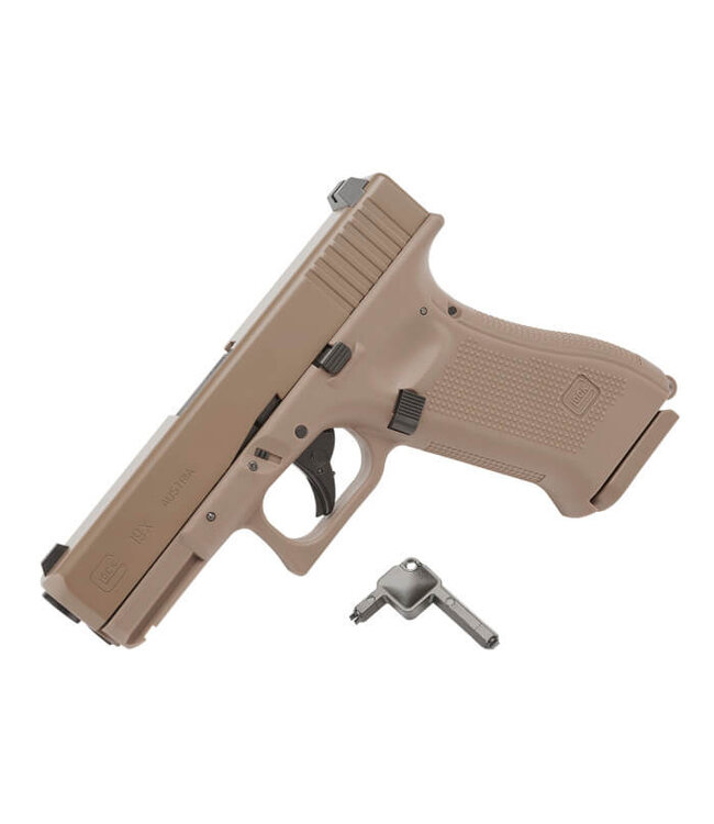 Glock 19X GEN5 CO2 Airgun 177 Cal BB Pistol Coyote 377FPS No PAL Required