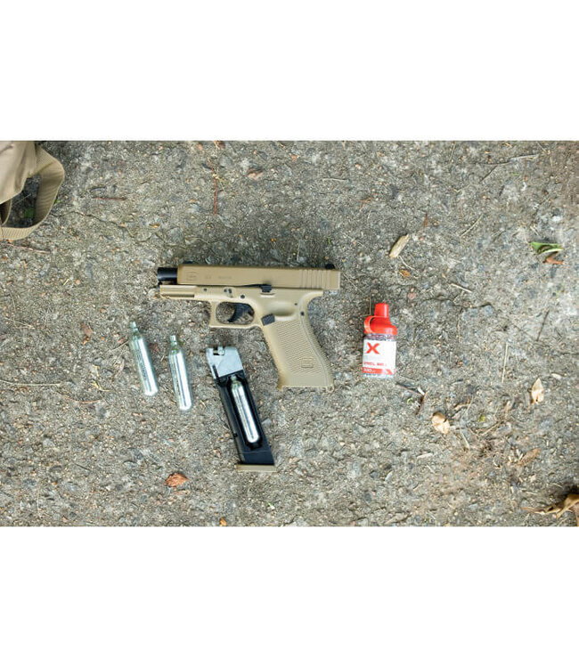 Glock 19X GEN5 CO2 Airgun 177 Cal BB Pistol Coyote 377FPS No PAL Required