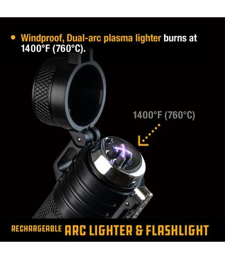 Rechargeable Arc Lighter and LED Flashlight