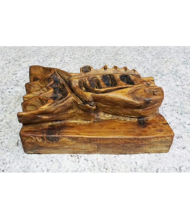 Cedar Fish Carving C-5022