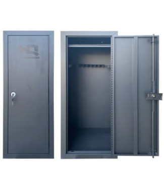 18 Gun Steel Cabinet  Key Lock 55x21x18 Gunmetal Grey
