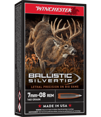 Winchester Ammo Ballistic Silvertip 7mm-08 Rem 140gr 20rd